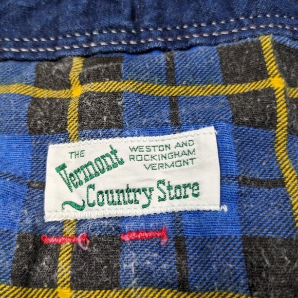 Vintage 1950s Madewell Denim Overalls Flannel Lined Workwear Blue Size 31x34 - Picture 7 of 12